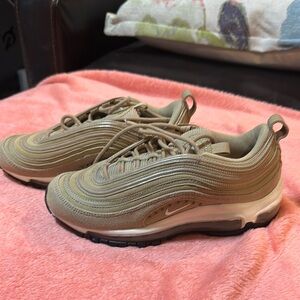 Nike Women's Air max 97 Athletic Shoes in Tan